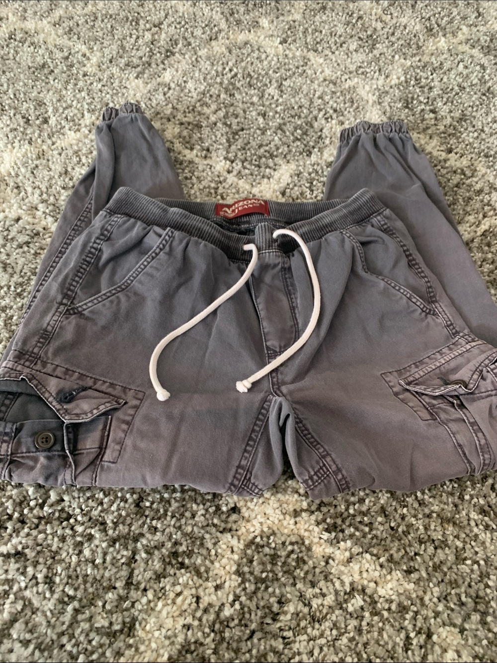 Arizona Jean Company Gray Cargo Joggers